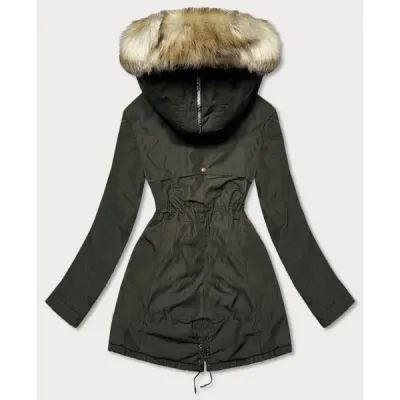 Dámská zimní bunda parka MODA165 khaki