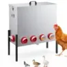 Automatický krmítko pro slepice, 85 l, s 10 otvory, výškově nastavitelné, s uzamykatelným víkem