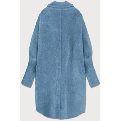 Vlněný přehoz z alpaky v barvě ice blue (7108)