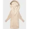 Alpaková bunda s kapucí, barva slonová kost MODA19905