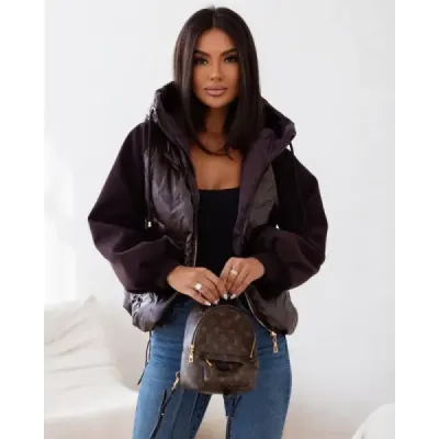 Tenká dámska bunda MODA114 čekoládová