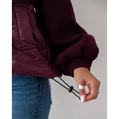 Tenká dámska bunda MODA114 bordová