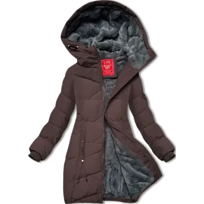 Dámská zimní bunda LHD MODA4580 hnědá