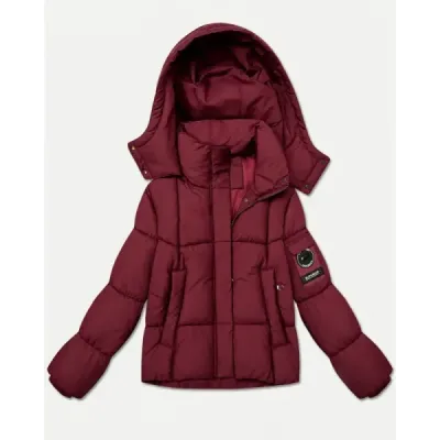 Dámská puffer bunda MODA6061 bordóva