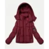 Dámská puffer bunda MODA6061 bordóva