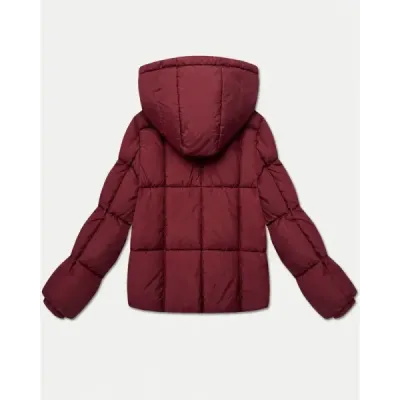 Dámská puffer bunda MODA6061 bordóva