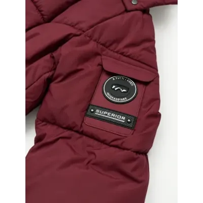 Dámská puffer bunda MODA6061 bordóva