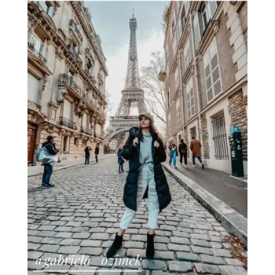Dámská zimní bunda MODA757 tmavě modrá