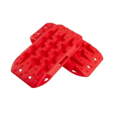 2 kusy nárazníků pískové desky offroad žebřík na písek/bláto/sníh 10 tun červená