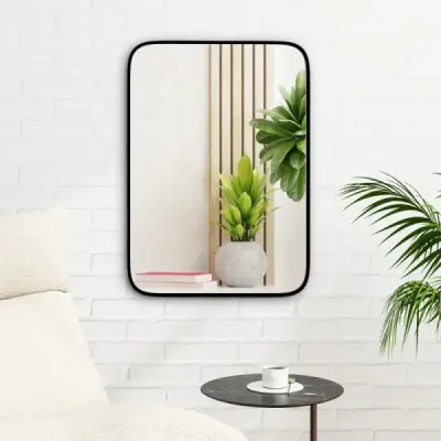 Koupelnové zrcadlo 70 x 50 cm velké kosmetické zrcadlo s netříštivou fólií obdélníkové