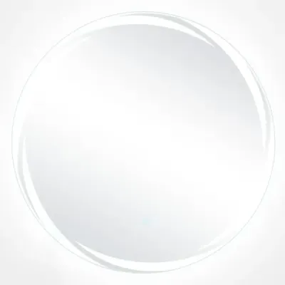Koupelnové zrcadlo LED s osvětlením 60cm kulaté koupelnové zrcadlo proti zamlžování oválné