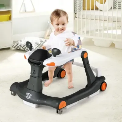 2 v 1 Dětské chodítko Skládací dětské chodítko Orange