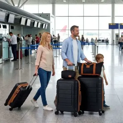 Sada 5 kusů rozšiřitelných cestovních kufrů s pevnou skořepinou, včetně 1 cestovní tašky a 1 toaletní taštičky, černá