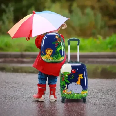 2-dílná sada kufrů cestovní zavazadla dětská zavazadla 16'' kufr + 12'' batoh