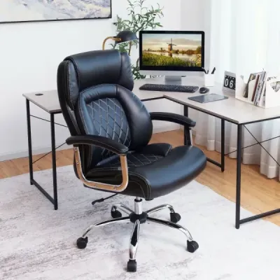 Manažerská židle ergonomická kancelářská židle s nosností až 225 kg kancelářská židle s houpací funkcí