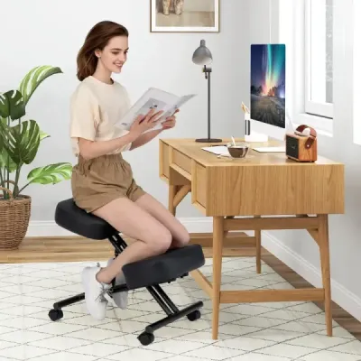 Ergonomická kolenní stolička s úhlovým sedákem pro úlevu od bolesti Ortopedická kancelářská židle