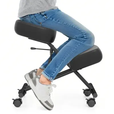 Ergonomická kolenní stolička s úhlovým sedákem pro úlevu od bolesti Ortopedická kancelářská židle