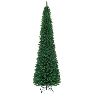 270cm  vánoční stromek umělý vánoční stromek s kovovým stojanem zelený