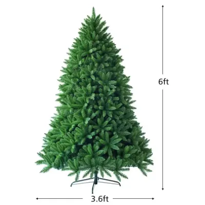 180 cm Umělý vánoční stromek PVC jehly Umělý stromek Zelený