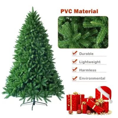 180 cm Umělý vánoční stromek PVC jehly Umělý stromek Zelený