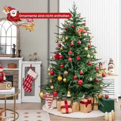 180 cm umělý vánoční stromek s 8 světelnými režimy a 280 teplými bílými LED světly