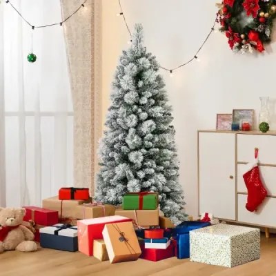 Umělý vánoční stromek se světly Slavnostní stromek Umělý stromek pro domácnost Zelený 150 cm