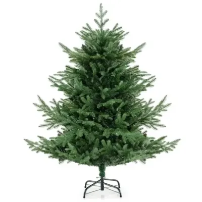 Umělý vánoční stromek 135 cm s osvětlením Jedle se 160 teplými bílými LED světly a 8 světelnými režimy