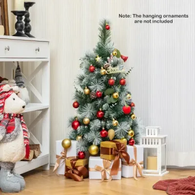 Umělý vánoční stromek 90 cm s osvětlením a 30 teplými bílými LED světly a časovačem