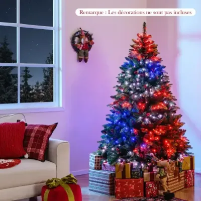 180 cm umělý vánoční stromeček s 370 vícebarevnými RGB světly ovládanými aplikací