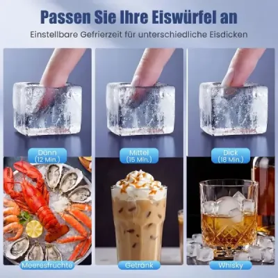 Komerční stroj na výrobu ledu s kapacitou 50 kg za 24 hodin a zásobníkem na led o kapacitě 11 kg