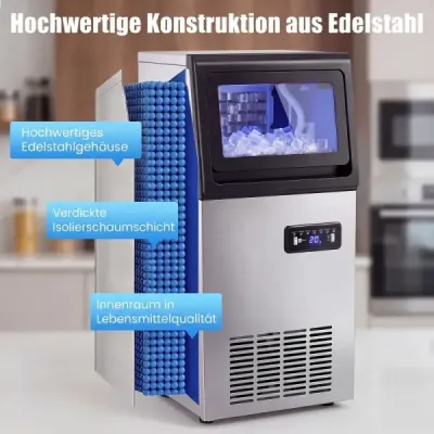 Komerční stroj na výrobu ledu s kapacitou 50 kg za 24 hodin a zásobníkem na led o kapacitě 11 kg