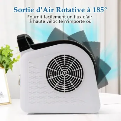 Podlahový foukač 130W 3 rychlosti & 185° otočná hlava foukací stroj pro sušení a větrání