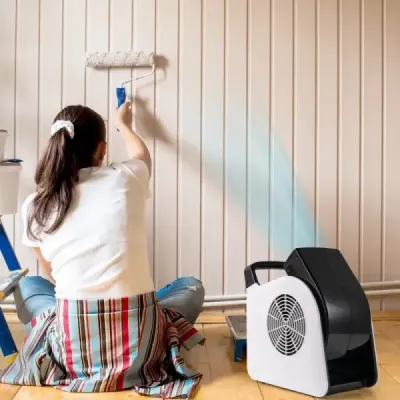 Podlahový foukač 130W 3 rychlosti & 185° otočná hlava foukací stroj pro sušení a větrání