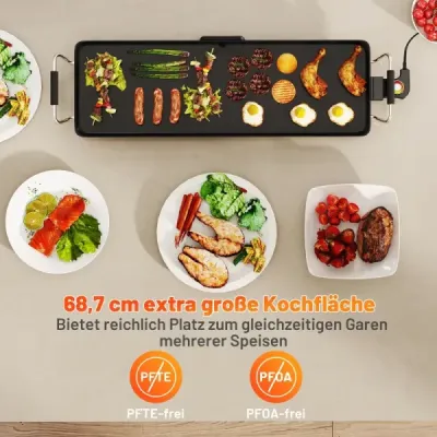 0cm elektrická plotna Teppanyaki gril s nepřilnavým povrchem BBQ gril elektrický gril