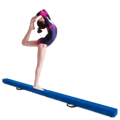 2.1M Balance Beam Gymnastický trénink Skládací odolný Fitness Black