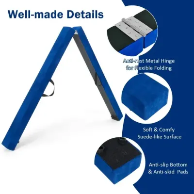 2.1M Balance Beam Gymnastický trénink Skládací odolný Fitness Black