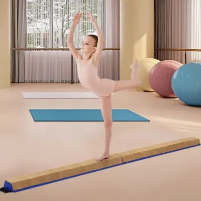 40 cm detská kladina s rukoväťou na prenášanie Semišový poťah skladací vyvažovačka modrá