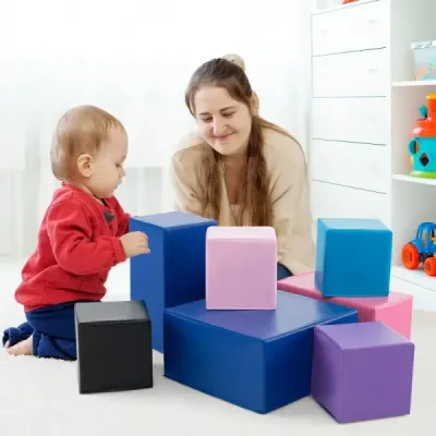 7 TLG. Pěnové stavební bloky pro lezení Čtvercové a obdélníkové měkké stavební bloky Měkké