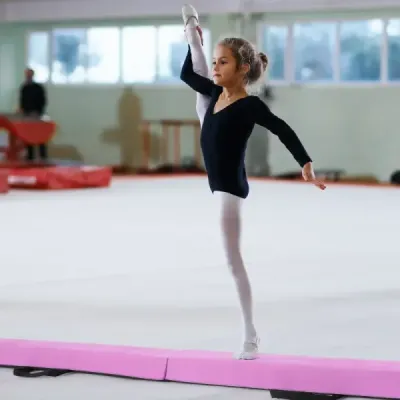 210 cm gymnastická kladina skládací gymnastická kladina protiskluzová kladina do 73 kg fialová