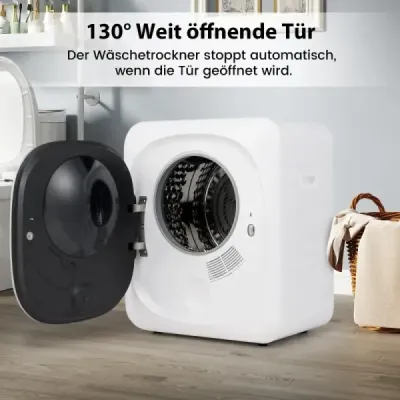 Mini sušička prádla 5KG s 5 programy do 69 ℃ Sušička vzduchu s odsáváním Sušička 800W