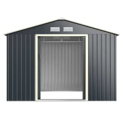 Zahradní kůlna Steel Multifunkční kůlna 277 x 202 x 191 cm Šedá
