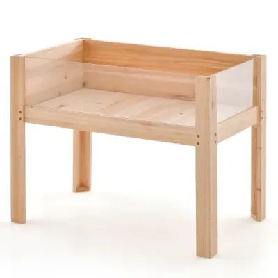 50 L vyvýšený záhon s drenážními otvory a průhlednými akrylovými panely Vyvýšený záhon 75 x 46 x 61 cm