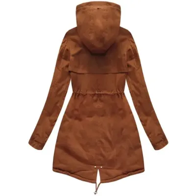 Dámská zimní bunda parka MODA793 karamelová