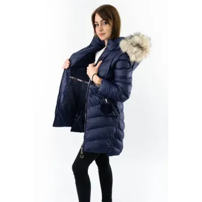 Dámská zimní bunda MODA761 modrá