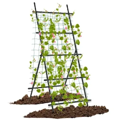 Mřížka na okurky o rozměrech 190 cm × 80 cm pro vyvýšený záhon