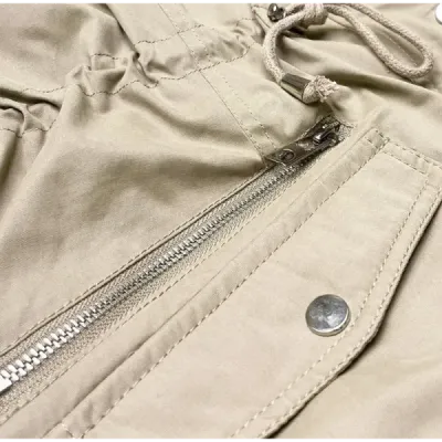 Dámská zimní bunda parka MODA602BIG béžová