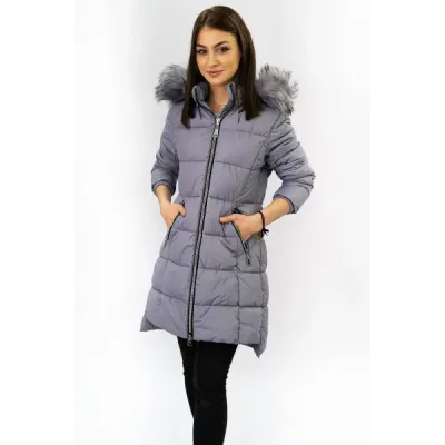 Dámská zimní bunda MODA702 fialová
