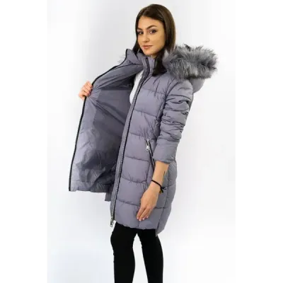 Dámská zimní bunda MODA702 fialová