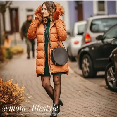 Dámská zimní bunda MODA702 starorůžová