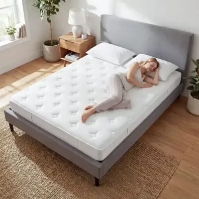Dvoulůžková matrace 140 x 200 cm pro izolaci pohybu a snížení tlaku 20 cm pěnová hybridní matrace